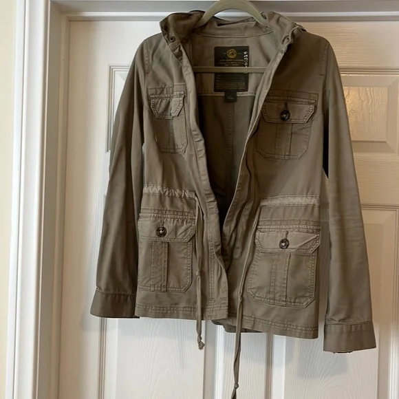 Lucky Brand Jackets Coats Womens Lucky Brand Army Green